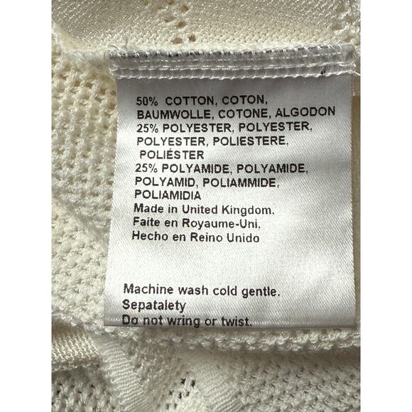 Les Friday Top Vail Sweater Texture Knit Asymetrical Ruffled on the Side Size S - Picture 10 of 11